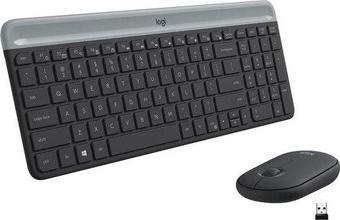 Logitech MK470 Kablosuz İnce Türkçe Q Klavye Mouse Seti - Siyah