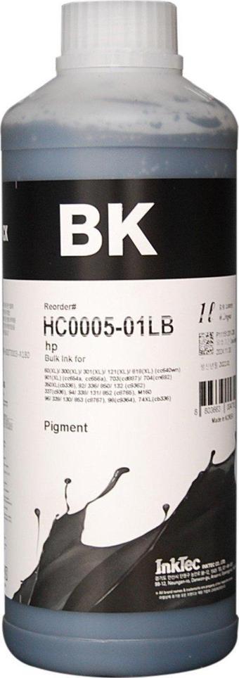 InkTec Pigment HC0005-01LB HP uyumlu Mürekkep 1 Litre Siyah