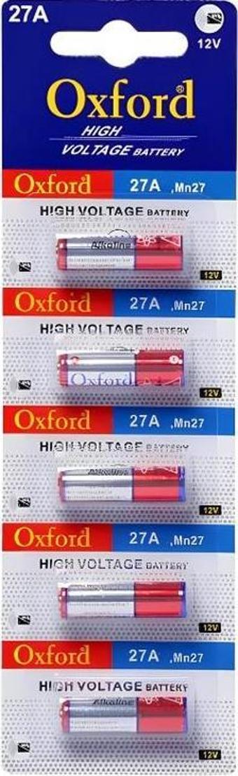 Oxford 27A MN27 12V Alkalin Pil 5li Paket