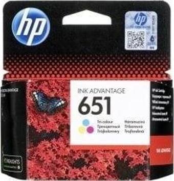 HP 651 C2P11A RENKLİ ORJİNAL KARTUŞ DeskJet 5645 / 5575