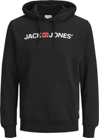 Jack & Jones 12137054 Jejcorp Old Logo Sweat Hood Noos Siyah