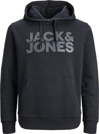 Jack & Jones 12152840 Jjecorp Logo Sweat Hood Noos Siyah Büyük