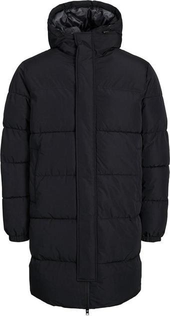 Jack & Jones 12256980 Jjebradley Long Puffer Sn Siyah