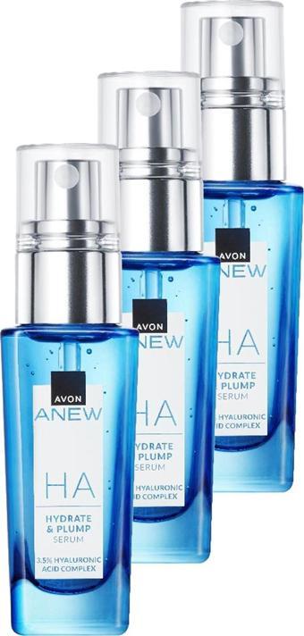 Anew Hyalüronik Asit İçeren Dolgun Görünüm Veren Serum 30 Ml. Üçlü Set