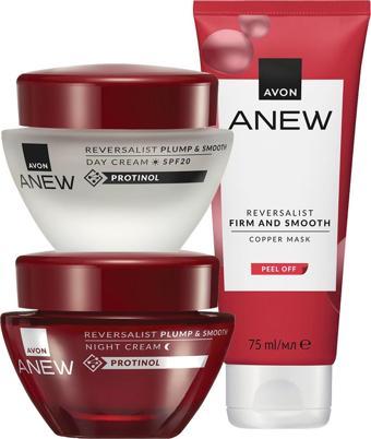 Anew Reversalist Plump & Smooth Üç Parça Yüz Bakım Paketi