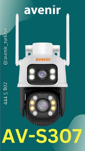 Avenir Av-S307 6Mp Ip 2 Kameralı Ptz Wifi Kamera