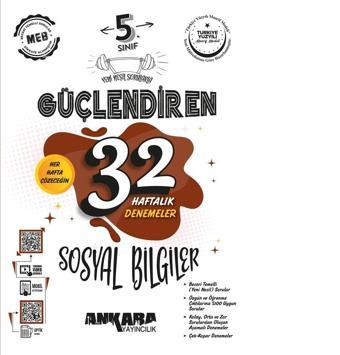 5.Sınıf Güçlendiren 32 Haftalık Sosyal Bilgiler Kazanım Denemeleri - Ankara Yayıncılık