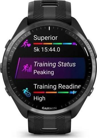 Garmin Forerunner 965 - Karbon Gri DLC Titanyum Siyah | Gri