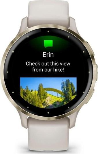Garmin Venu 3S Soft Gold | Fil Dişi Kayışlı