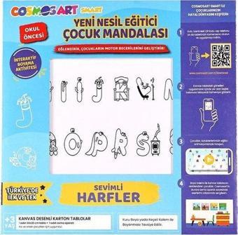 Cosmosart Smart Yeni Kutu Kalemsiz Harfler 30 x 30