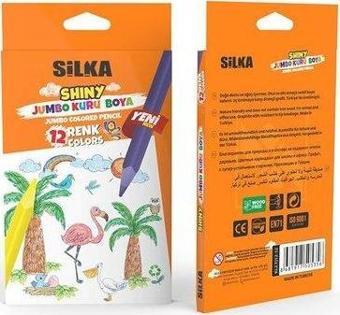 Silgy Silka 12 li Jumbo Shiny Kuru Boya