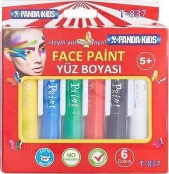 Trix Panda Kids 6 Renk Yüz Boyası Kalem Tipi T-837