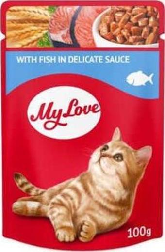 My Love Sos İçinde Balık Etli Pouch Kedi Maması 100 Gr - Petshopundan