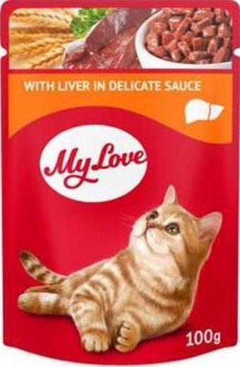 My Love Sos İçinde Ciğerli Pouch Kedi Maması 100 Gr - Petshopundan