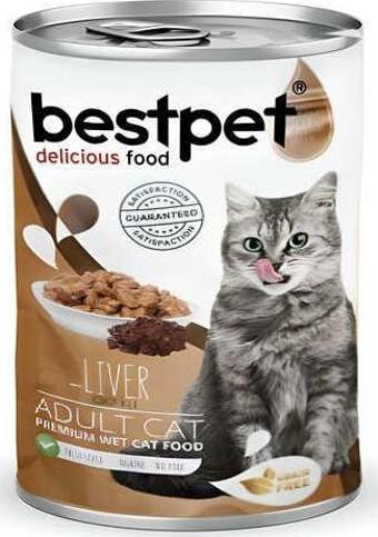 Bestpet Ciğerli Parça Etli Ve SosluYetişkin Kedi Konservesi 400 Gr - Petshopundan