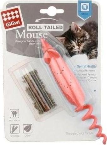 Gigwi Fare Şeklinde Catnipli Plastik Kedi Oyuncağı 16 Cm Turuncu - Petshopundan