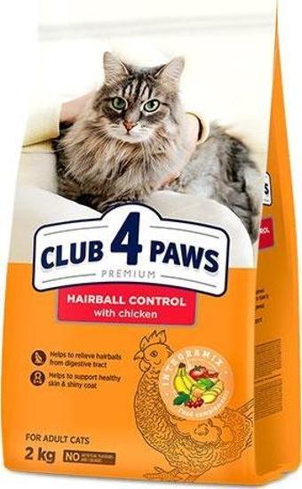 Club4Paws Premium Hairball Control Yetişkin Kedi Maması 2 kg - Petshopundan