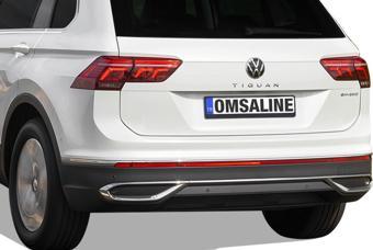 OMSA VW Tiguan Krom Egzoz Çerçevesi 3 Parça 2020-2023 Arası 