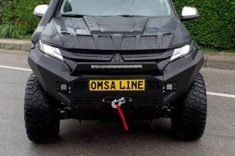 OMSA Mitsubishi L200 Dakar Ön Tampon Siyah Sensörlü 2019 ve Sonrası