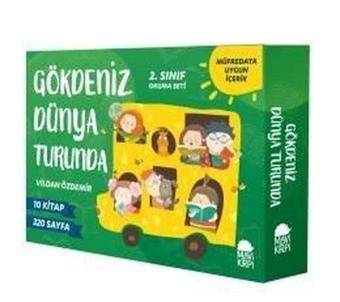 Gökdeniz Dünya Turunda-2.Sınıf Okuma Seti-10 Kitap Takım - Vildan Özdemir - Mavi Kirpi