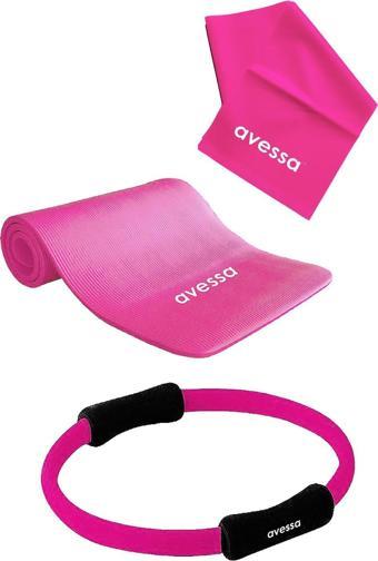 Avessa 3lü Pilates Set Pembe