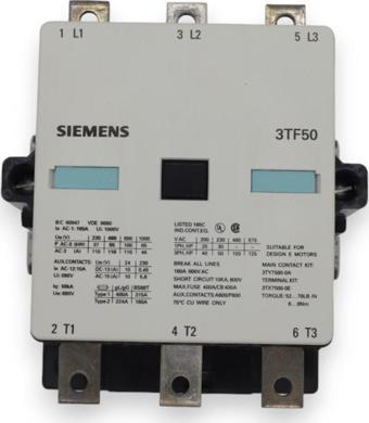 SIEMENS GÜÇ KONTAKTÖRÜ (3TF5022-0AP0-1A01) 55kW 400V 110A