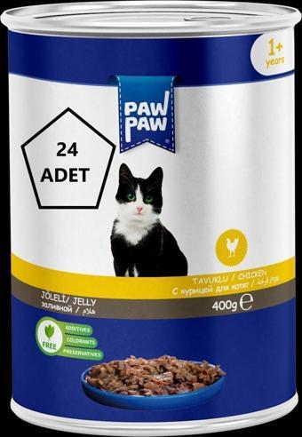 Paw Paw (Klassmama)Joleli Tavuklu Yetişkin Kedi Konserve 400Gr 24'Lü
