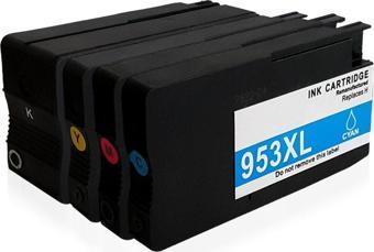 BK Photo Ink Hp 953Xl 1 Set 4 Renk Kartuş- Hp 7220, 7230, 7240, 8240, 8710, 8720, 8730, 8740