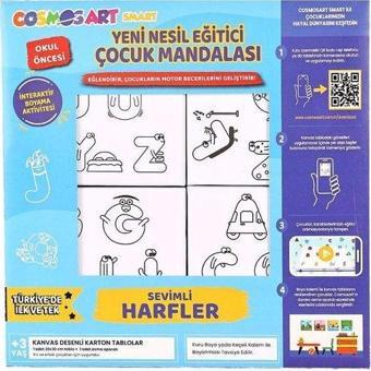 Cosmosart Smart Yeni Kutu Kalemsiz Harfler 15 x 15