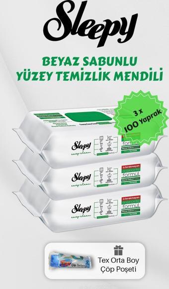 300 Adet Easy Clean Havlu, Çöp Torbası Hediyeli