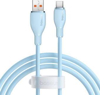 Baseus Pudding Hızlı Şarj Özellikli USB Type-C 100W Kablo 1.2m. Mavi