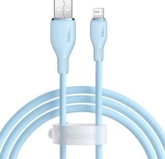 Baseus Pudding Hızlı Şarj Özellikli USB to Lightning 2.4 A. Kablo 1.2m Mavi