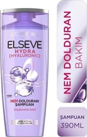 Elseve Loreal Paris Hydra Hyaluronic Nem Dolduran Şampuan 390ml