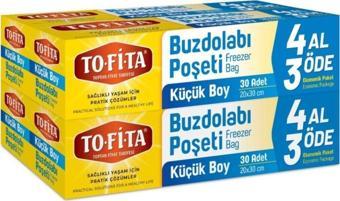 Tofita To-fi-ta Buzdolabı Poşeti 4 Al 3 Öde Küçük Boy 120 Adet