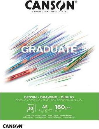 Canson Graduate  Drawıng Defteri Whıte 30 Sayfa A5 160 G 400110364