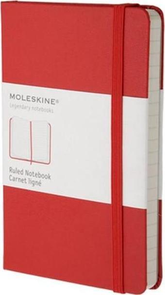 Moleskine Klasik Cep Boy Sert Kapak Çizgili Defter Kırmızı