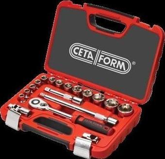 Ceta Form C20-18PH2 18 Parça 1/2" 6 Köşe Lokma Takımı