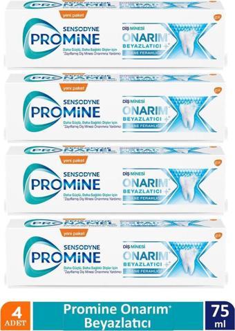 Sensodyne Promine Onarım Beyazlatıcı 75ml Diş Macunu x 4 ADET