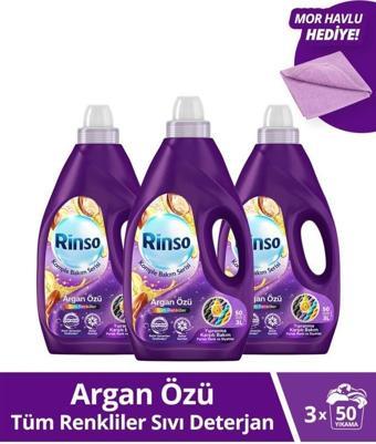 Rinso Sıvı Deterjan Argan 3 lt x 3 Adet