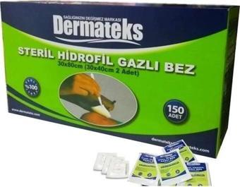 DermaTeks 30x80 Steril Spanç (2'li 30x40)- 150 adet - 1 Kutu