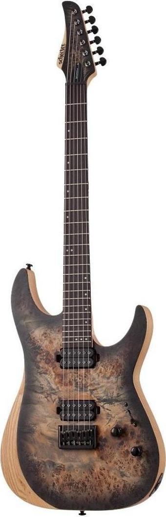 Schecter Reaper-6  Elektro Gitar (Satin Charcoal Burst)