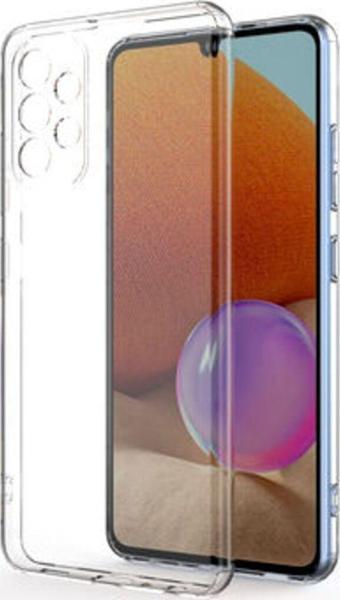 Techno Guru Samsung Galaxy A52 Kamera Korumalı Şeffaf Sheer Premium Silikon Kılıf