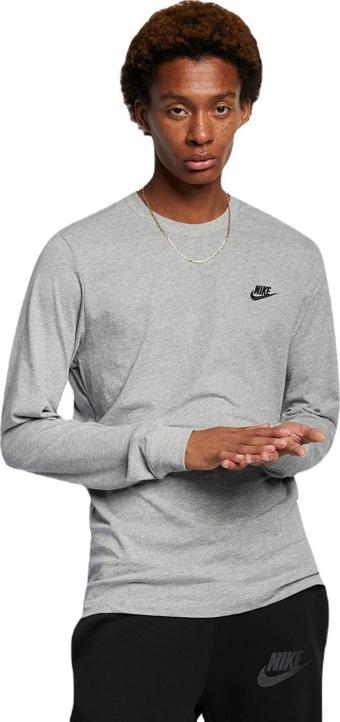 Nike AR5193-063 M Nsw Club Tee - Ls Erkek Tişört