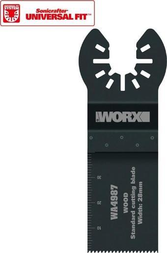 WORX WA4987 Çok Amaçlı Raspalama Makinası İçin 28x40mm Ahşap, Fiberglas, PVC Universal Kesme Bıçağı