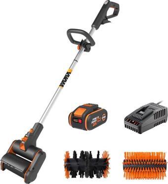 WORX WG441E 20Volt 4.0Ah. Li-ion Tek Akülü 165MM Profesyonel Çok Amaçlı Şarjlı Zemin Fırçası