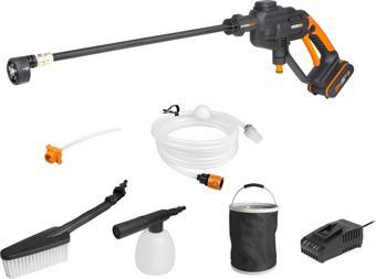 WORX WG620E.2 20Volt 2.0Ah. Li-ion 24 Bar Basınçlı Yıkama Tabancası + 4 Parça Yıkama Seti 