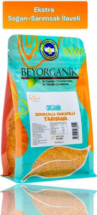 Beyorganik Organik Zerdeçallı-Zencefilli Tarhana 300gr (EKSTRA SOĞAN-SARIMSAK İLAVELİ)