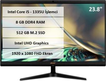 Acer C24-1800 i5-1335U 8GB RAM 512GB SSD 23.8 inç FHD All in One PC DQ.BKMEM.006