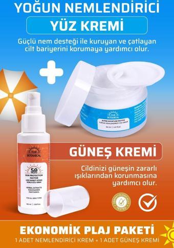 Tije Botanical (İkili Ürün) Nemlendirici Yüz Kremi Ve İkili Ekonomik Güneş Kremi