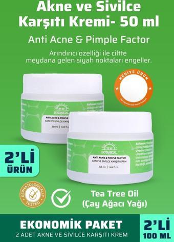 Tije Botanical İkili Ekonomik Akne Ve Sivilce Karşıtı Krem - 50 Ml - Anti Acne & Pimple Factor